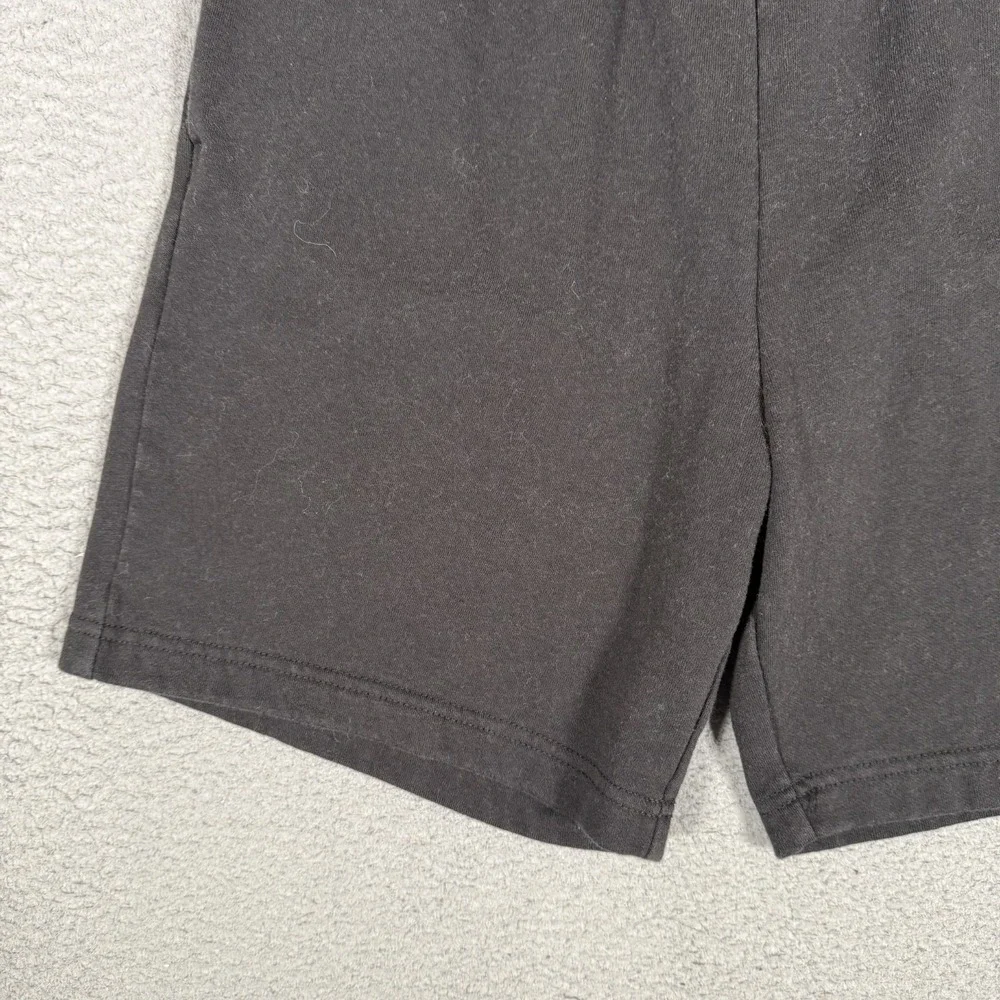 The North Face Shorts Mens Small Black Sweatshorts Elastic Waist Drawstring Logo